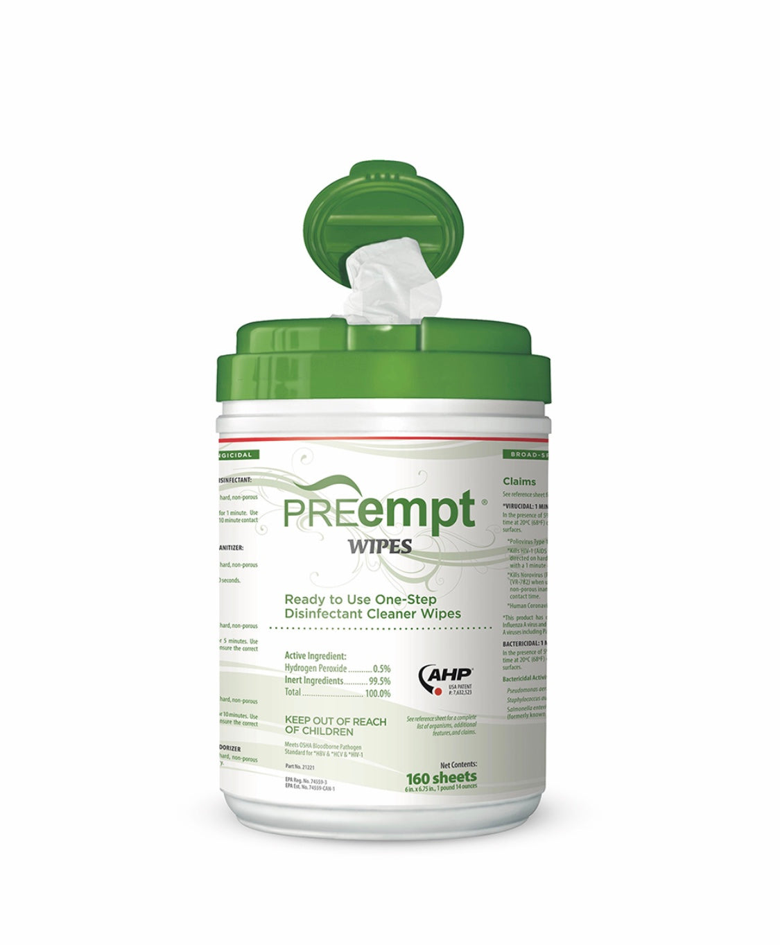 Preemt sterilizing wipes