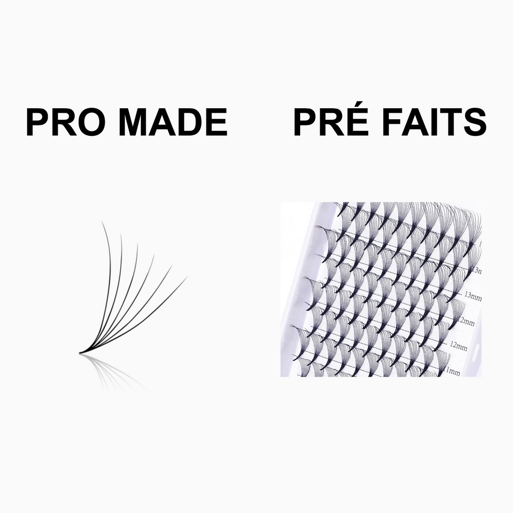 ÉVENTAILS PRO MADE VS ÉVENTAILS PRÉ FAITS