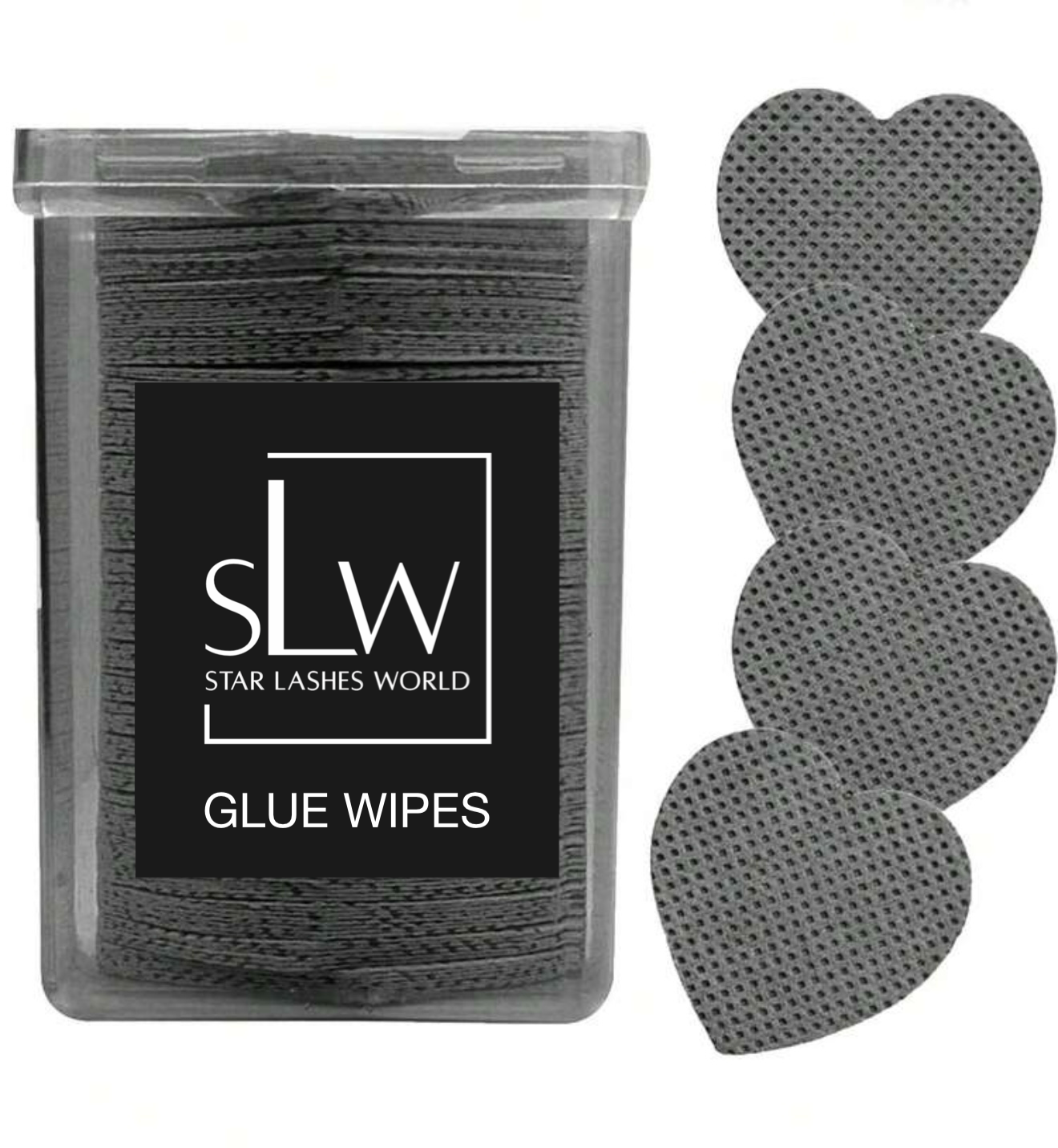 Lingettes sans fibres pour adhésif